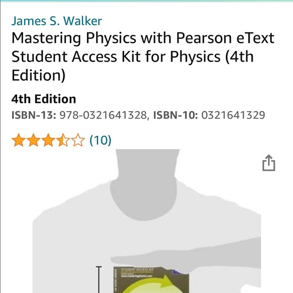 NWT❗️Mastering Physics student access kit & ebook - Picture 6 of 6